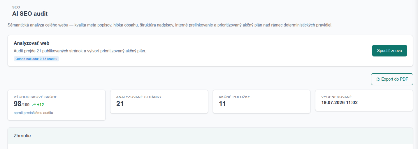 AI SEO audit