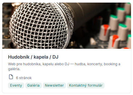 Dizajn Hudobník